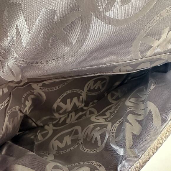 Michael Kors Metallic Grey/Silver Leather Clutch - Picture 8 of 8